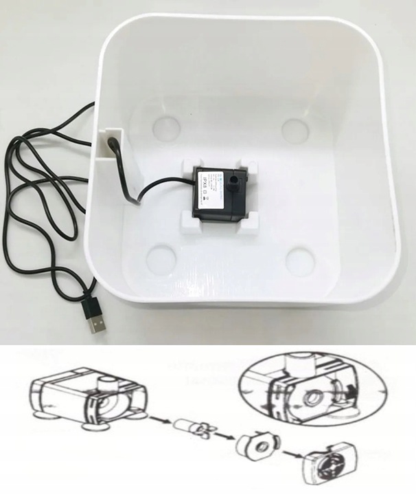 POIDEŁKO MISKA POIDŁO CICHA FONTANNA DLA KOTA PSA 2,5L