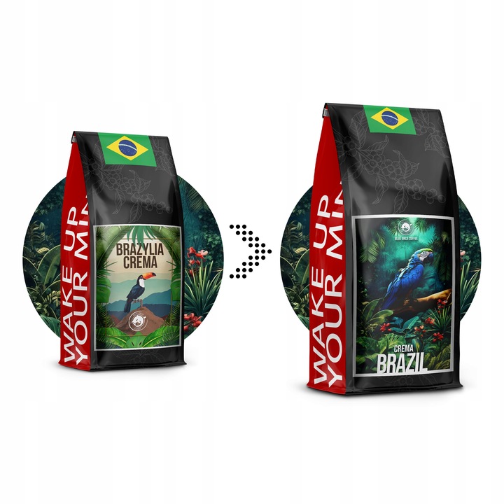 Kawa Ziarnista BRAZYLIA CREMA -ŚWIEŻO PALONA 1KG- Palarnia Blue Orca Coffee