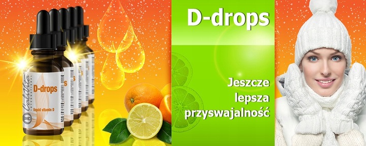 D DROPS witamina D3 50µg w płynie 30ml CaliVita
