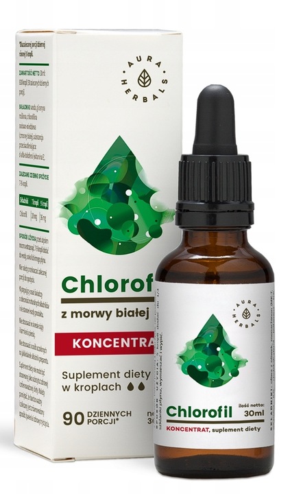 Chlorofil z morwy białej KONCENTRAT krople 30 ml