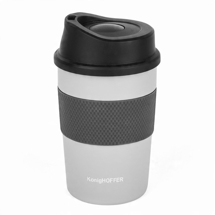 KUBEK TERMICZNY do KAWY Herbaty na WYNOS Biały Konighoffer Elliot 330 ml