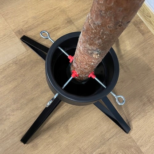 Stojak na choinkę Ruhhy 22306 z pojemnikiem na wodę, czarny, stabilny