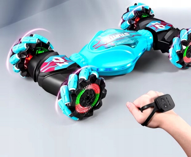 SAMOCHÓD STEROWANY GESTAMI + 2 x PILOT - AUTO 4X4 zdalnie sterowany AKUMULA