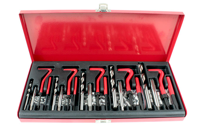 ZESTAW DO NAPRAWY REGENERACJI ZERWANYCH USZKODZONYCH GWINTÓW M5 - M12 131EL