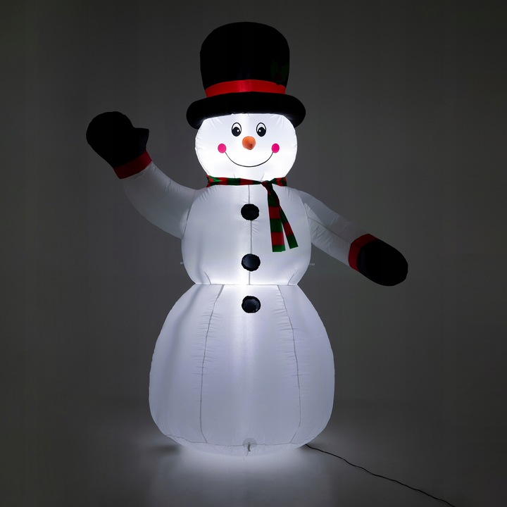 BAŁWAN nadmuchiwany ŚWIECĄCY DUŻY pompowany LED 180cm dmuchaniec JUMIhome