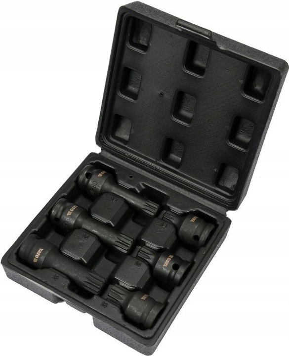 YATO YT-10654 ZESTAW KLUCZY UDAR. T30-T80 TORX 8CZ