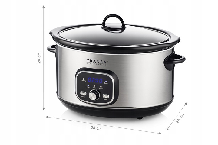 WOLNOWAR Garnek ceramiczny Programator Transa Electronics 4,5L 280W