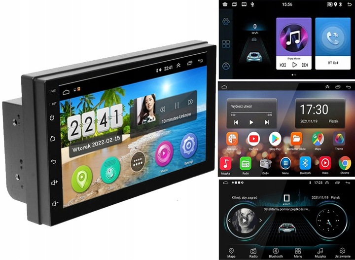 RADIO SAMOCHODOWE 2DIN MULTIMEDIALNE ANDROID USB WiFi GPS KAMERA COFANIA