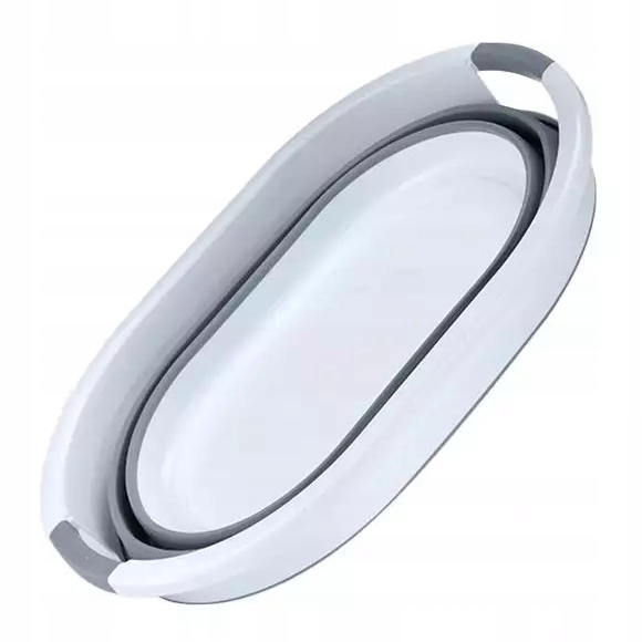 MISKA SKŁADANA SILIKONOWA KOSZ NA PRANIE BIELIZNĘ WANIENKA DLA DZIECKA 53CM