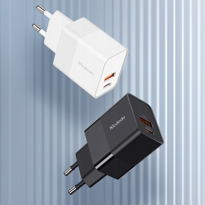 MCDODO SZYBKA ŁADOWARKA USB + USB-C 20W DO IPHONE