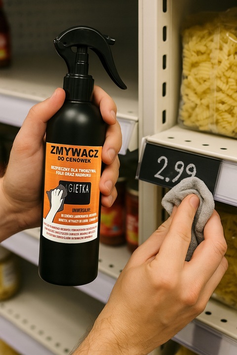 Zmywacz płyn do mycia cenówek wtykaczy etykiet, cleaner - 500ml