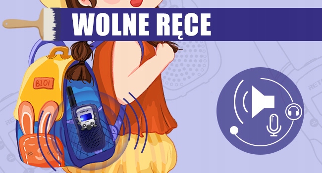 Retevis RT388 krótkofalówki dla dzieci PMR446 Prezenty dla Dzieci 8 kanałów