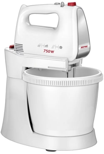 Mikser z misami MPM MMR-22Z 750W 5 prędkości 3l