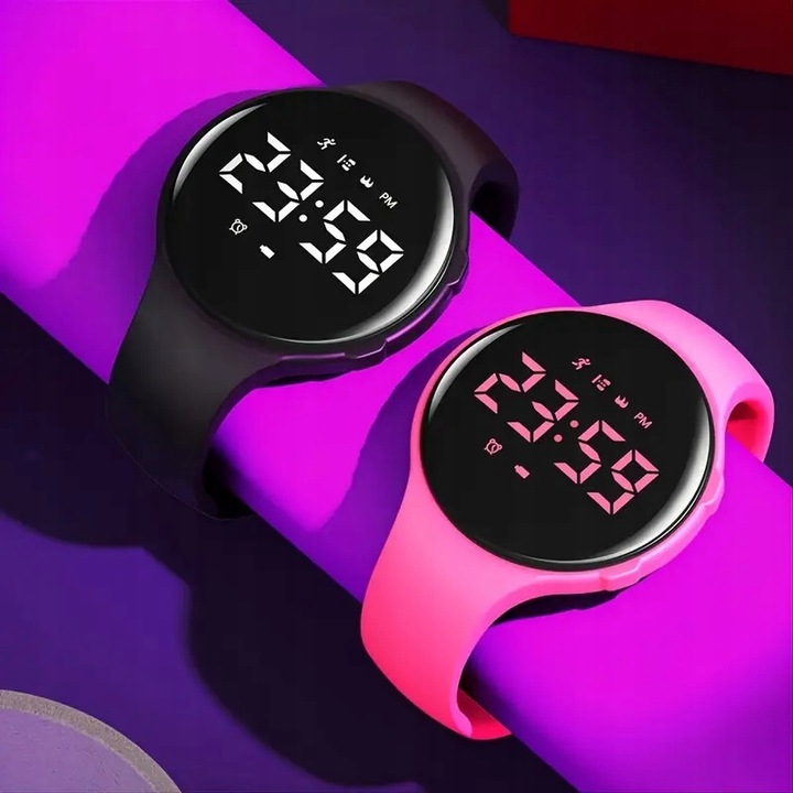 ZEGAREK CYFROWY DLA DZIECI NIEBIESKI ELEKTRONICZNY ZEGAREK DLA CHŁOPCA