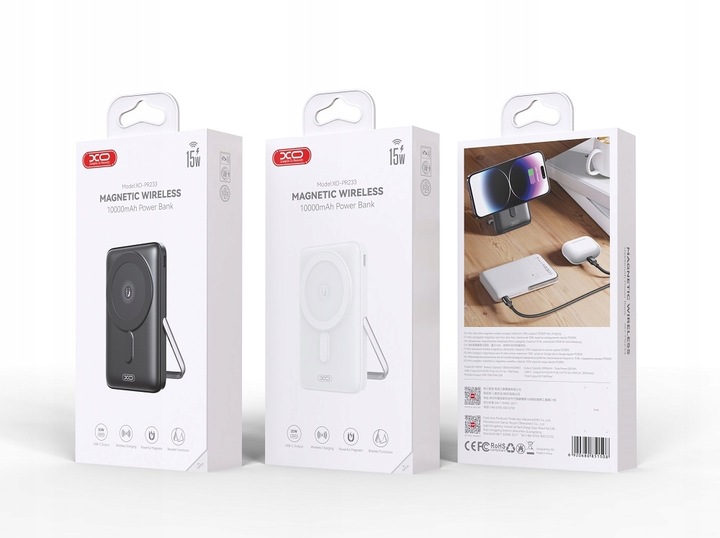 XO POWERBANK PR233 30W 10000mah magnetic czarny