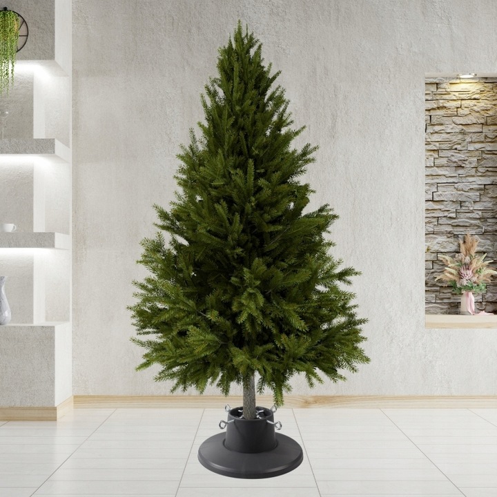 Stojak choinkowy SZARY na drzewko z pojemnikiem 2,1m STABILNY solidny loft