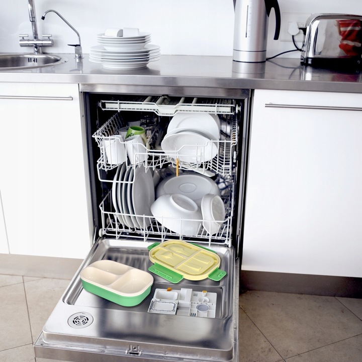 LUNCH BOX ŚNIADANIÓWKA LUNCHBOX 3 PRZEGRÓDKI SZTUĆCE POJEMNIK BOX DO SZKOŁY