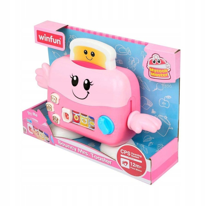 Toster dla dzieci mówi 50 słów świeci gra uczy zdrowych nawyków melodie