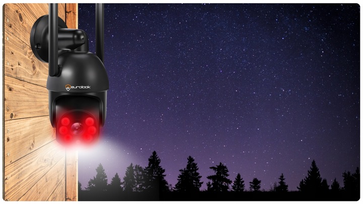 KAMERA ZEWNĘTRZNA WIFI TUYA SMART 8MP ZOOM DETEKCJA 4K CZARNA APLIKACJA UHD