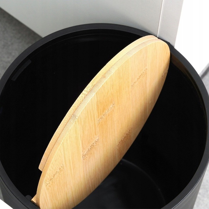 Zestaw ŁAZIENKOWY kubek szczotka WC kosz na śmieci dozownik mydła podstawka