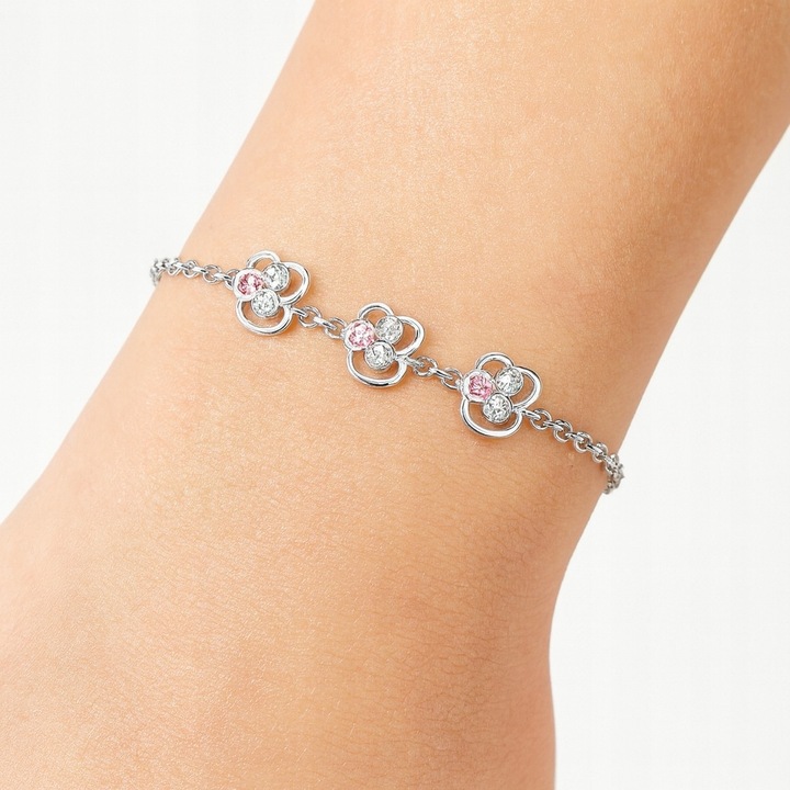 Bransoletka srebrna celebrytka łapka dla dzieci srebro 925