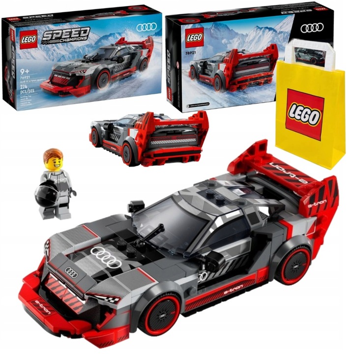 LEGO Speed Champions 76921 Samochód Wyścigowy Audi S1 E-tron Quattro Auto