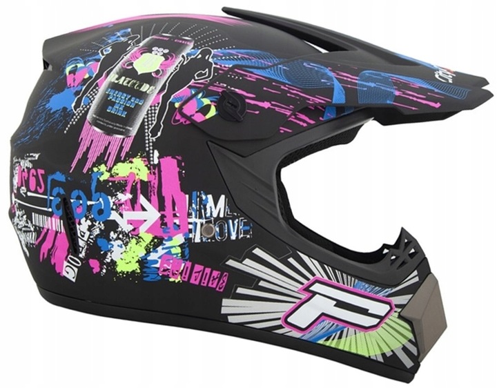 KASK CROSS GOGLE RĘKAWICE NA CROSS ENDURO QUAD ROWER BMX HULAJNOGA XS