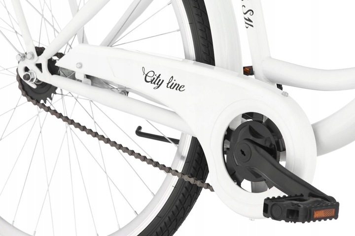 Rower miejski INDIANA Moena 26 cali damski Biały