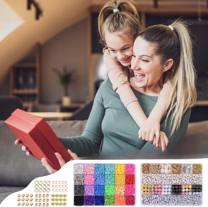 ZESTAW DO ROBIENIA BRANSOLETEK KORALIKI DO ROBIENIA BRANSOLETEK 8000+SZT