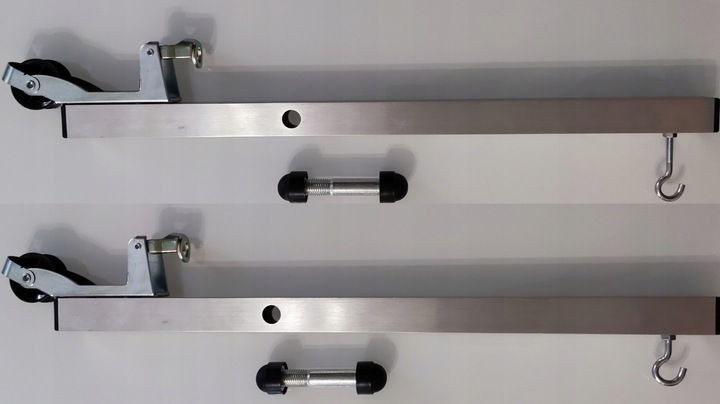 PROWADNICA LINY KOTWICY Z BLOKADĄ - UCHWYT, ROLKA