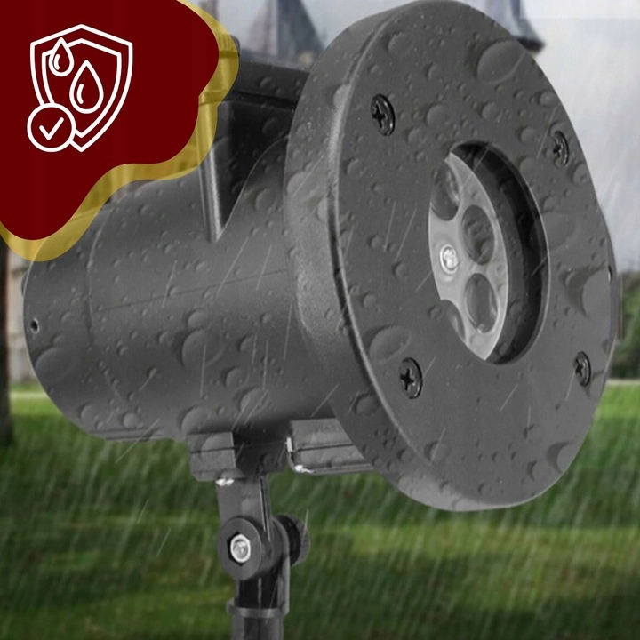 PROJEKTOR LASEROWY LED ŚWIĄTECZNY RZUTNIK NA DOM 48 WZORÓW CHOINKA MIKOŁAJ