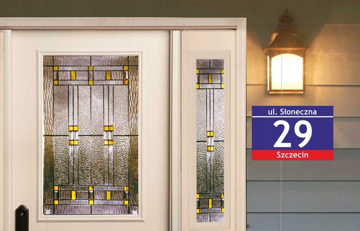 Tablica tabliczka adresowa z numerem domu 40X30cm - Kreator zaprojektuj sam