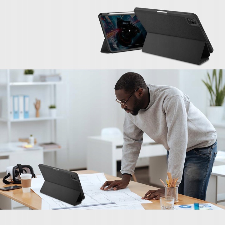 Etui zamykane Spigen do iPad Pro 11 5gen M4, smukły pokrowiec case z klapką