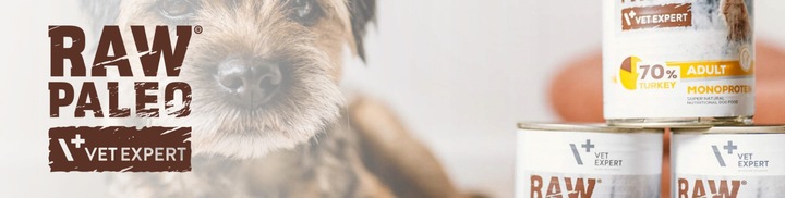 Mokra karma dla psów dorosłych indyk Raw Paleo 12 x puszka 800g