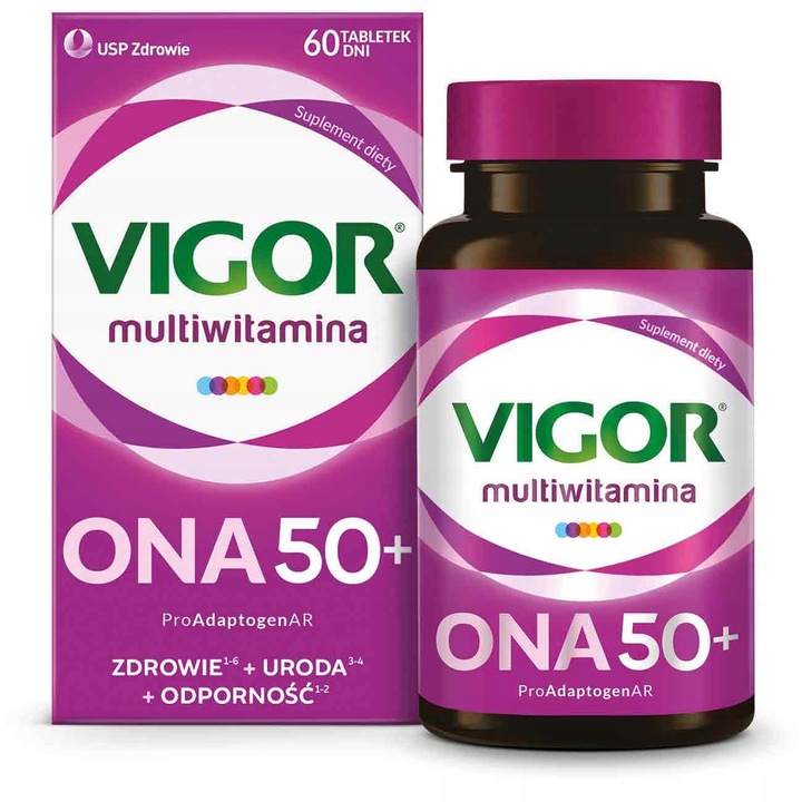 VIGOR Multiwitamina ONA 50+ witaminy i minerały dla kobiet 60 tabletek