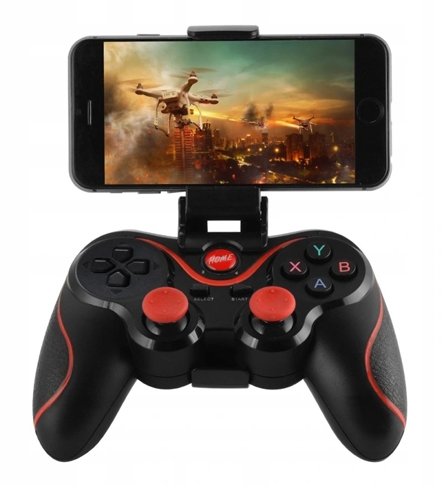 BEZPRZEWODOWY GAMEPAD PAD DO TELEFONU ANDROID iOS TV box PC Z UCHWYTEM