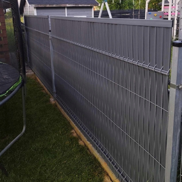 BRĄZOWA OSŁONA NA PŁOT LISTWY NA OGRODZENIE PANELE LAMELE 122X250CM