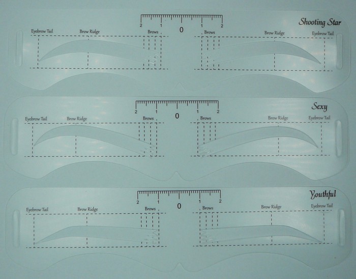 Szablony do stylizacji brwi linijka symetryczna U