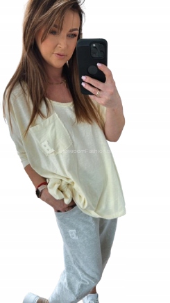 BY O LA LA! BLUZKA BASIC WĘZEŁ ANANAS UNI