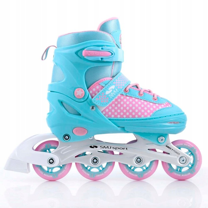 Łyżworolki wielosezonowe regulowane rolki + łyżwy damskie r. 38-41 SMJ Lily