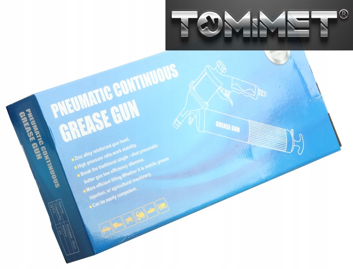 SMAROWNICA TOWOTNICA TAWOTNICA PNEUMATYCZNA 600 ml 1/4 NA KARTUSZE SMAR ŁT