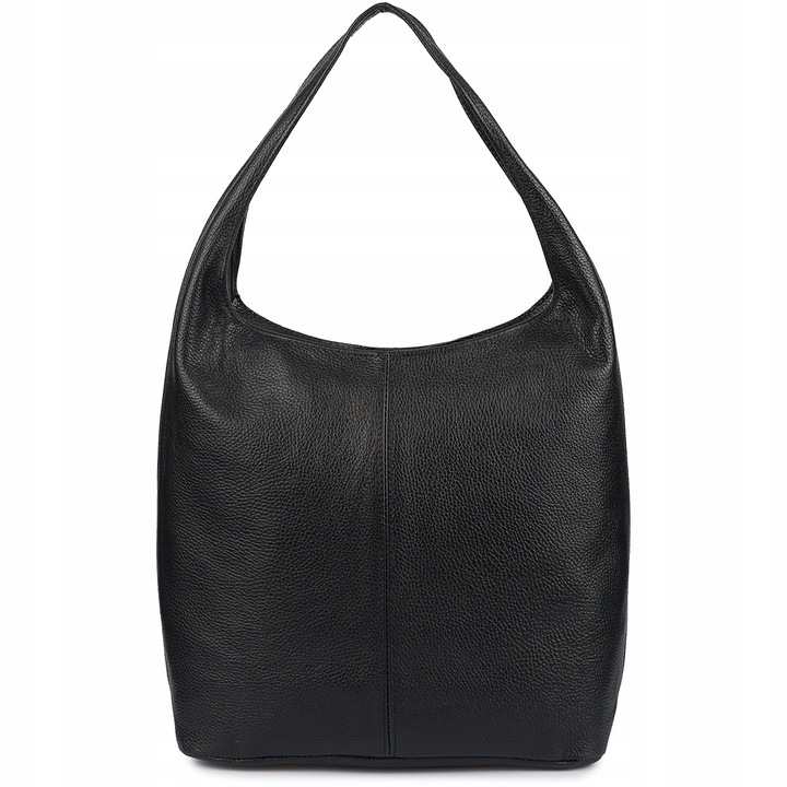 Torebka skórzana damska duża A4 shopperka klasyczna na ramię włoska skóra