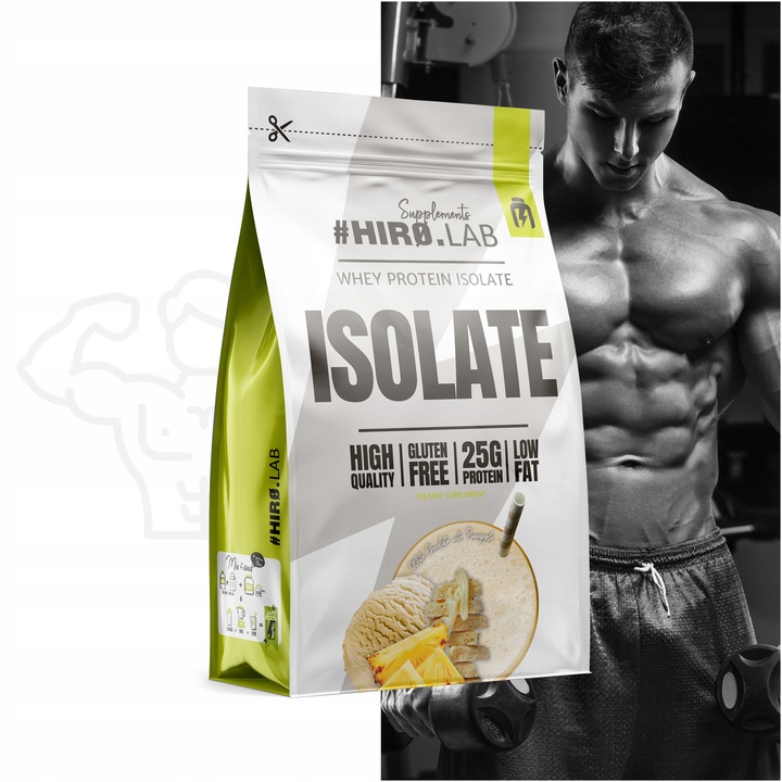 Izolat Białka BIAŁKO 700 g WPI ISO Whey Protein Isolate Ananas Hiro