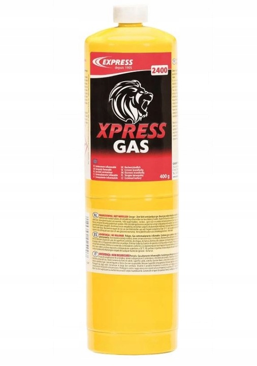 BUTLA Z GAZEM 400 g JEDNORAZOWA PROPYLEN XPRESS GAS DO LUTOWANIA EX2400