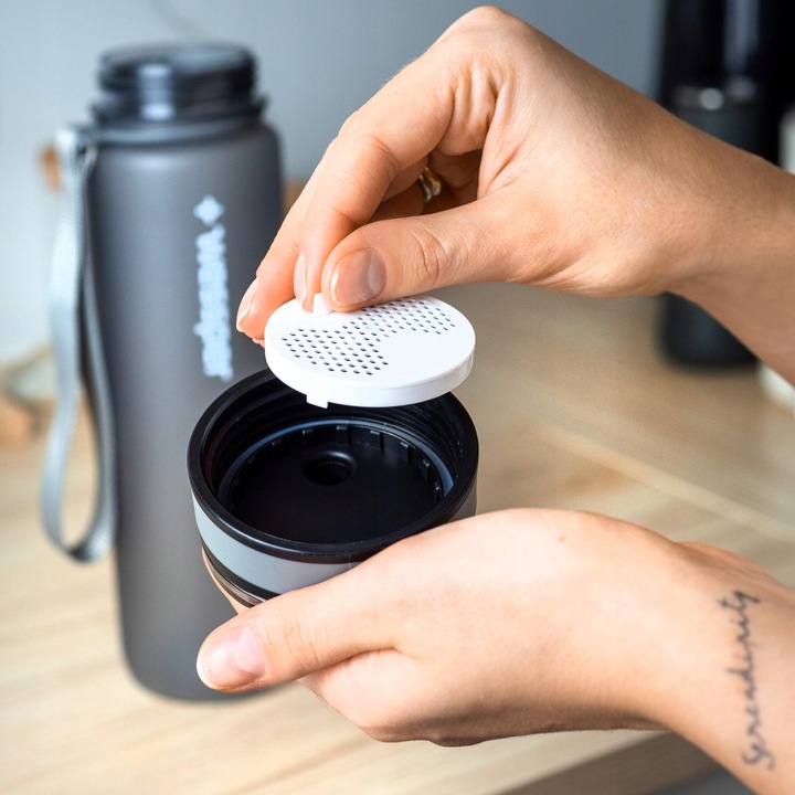 Butelka filtrująca motywacyjna bidon na wodę tritan Wessper + filtr