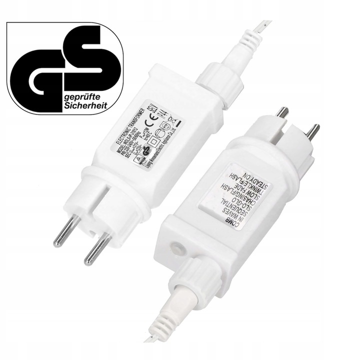 Lampki Zewnętrzne Sople LED 500 23m Biały Ciepły Światełka Świąteczne