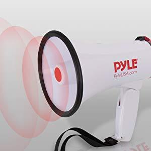 MEGAFON PYLE TYPU HORN PRZENOŚNY FUNKCJA SYRENY MOCNY BARDZO GŁOŚNY 108dB !