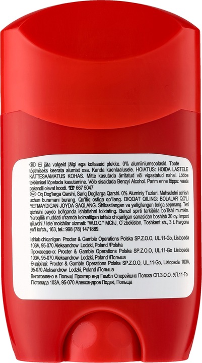 Old Spice Original dezodorant w sztyfcie 4x50ml