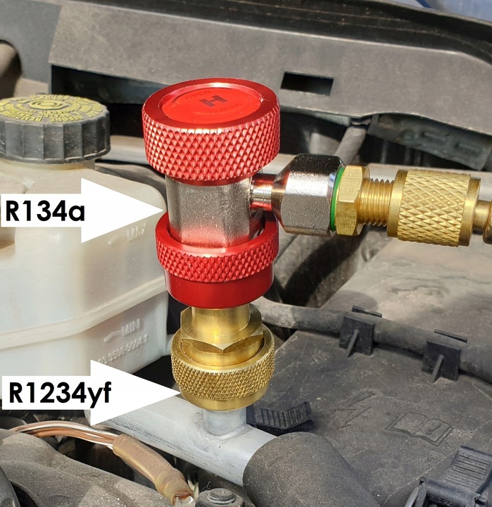 Adaptery z R1234yf na R134a do Aut na Freon NUEDIR