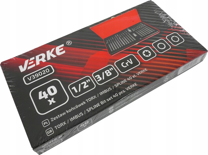 ZESTAW BITÓW KOŃCÓWKI BITY KLUCZE KOŃCÓWKI KLUCZ IMBUS HEX TORX SPLINE 40el